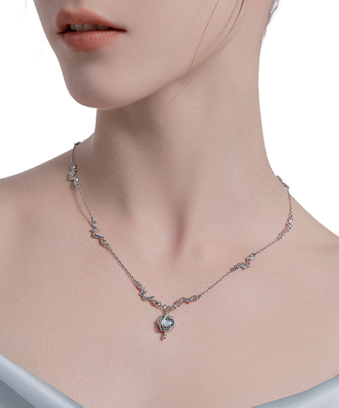 Silk Copper Overgild Gem Stone Pendant Necklace