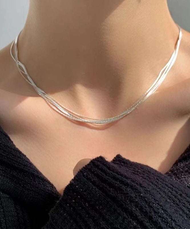 Sterling Silver Layered Necklace