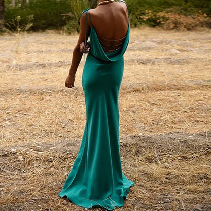 Clytie Spaghetti Straps Maxi Dress