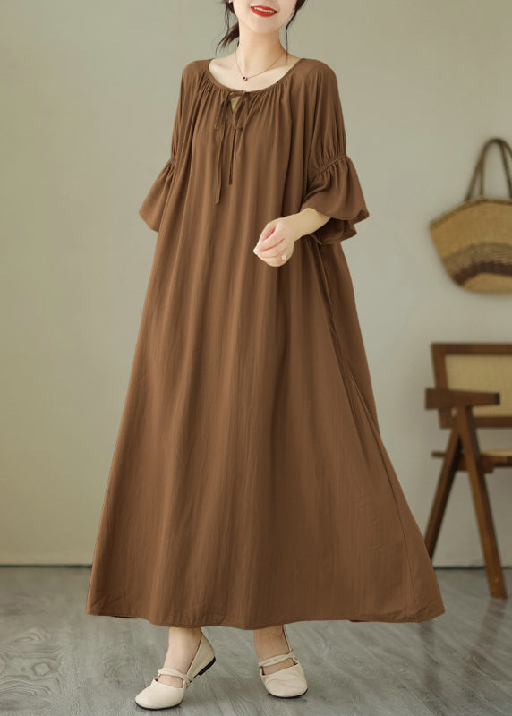 Pink Tie Waist Vacation Maxi Dresses Summer Gh1067