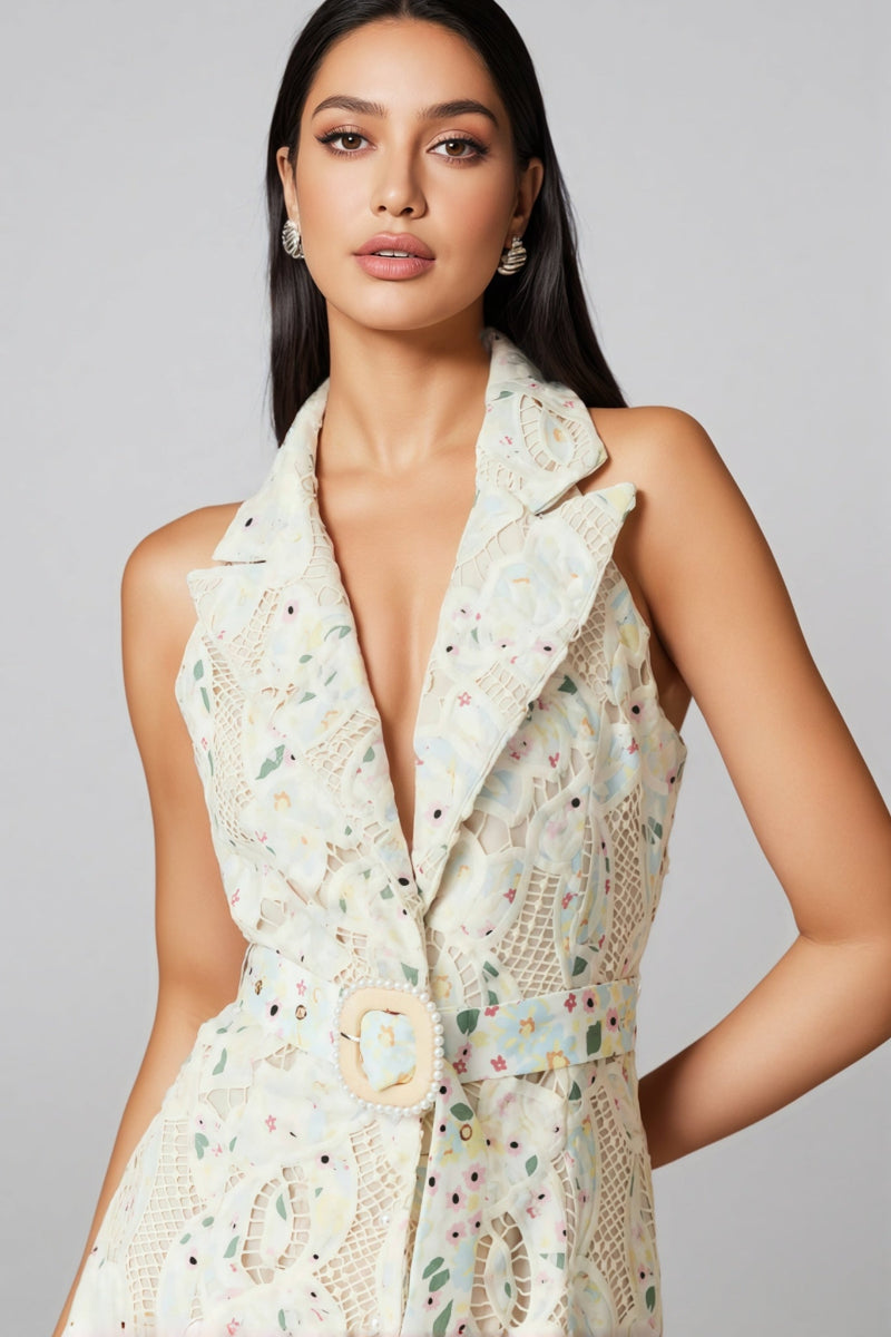 Harld White Lace Maxi Dress