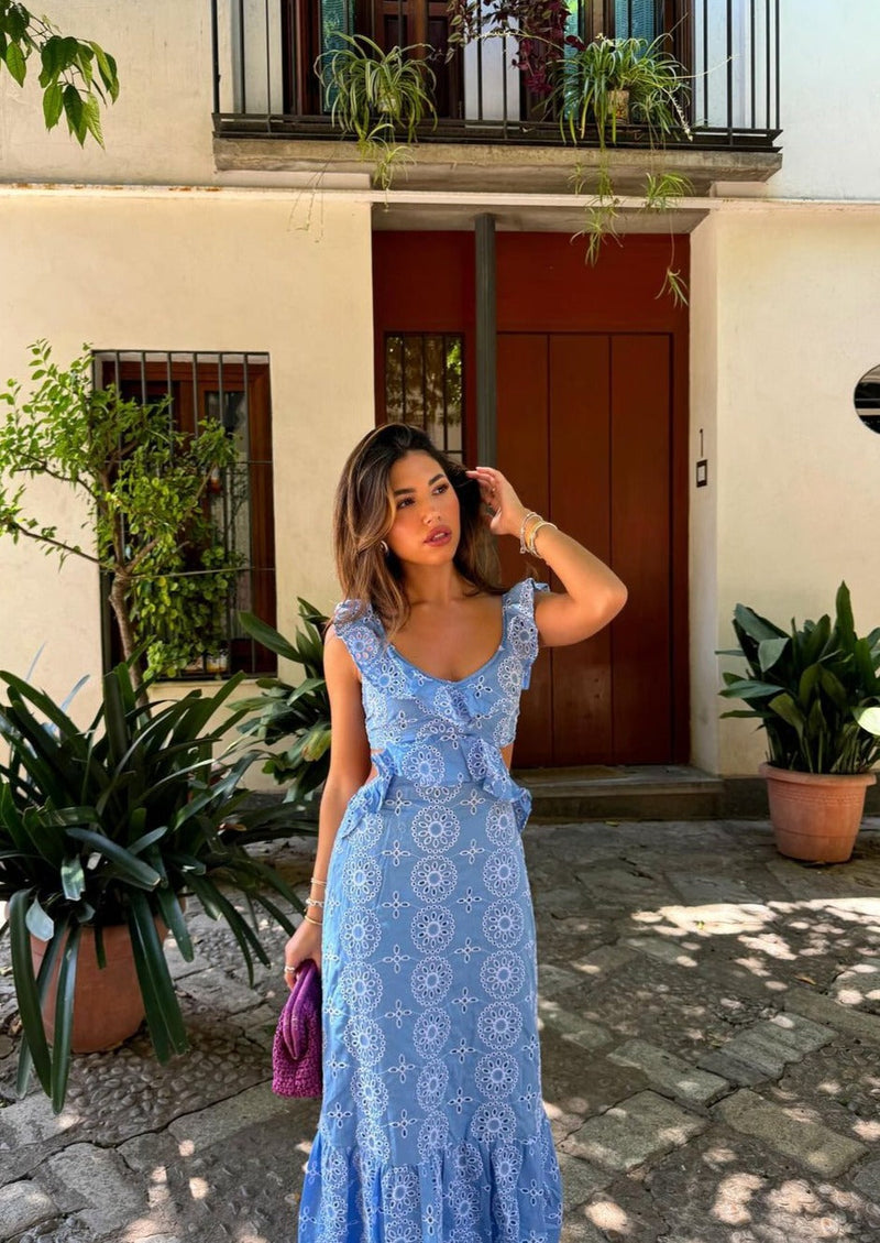 Camila | Ruffled Maxi Dress
