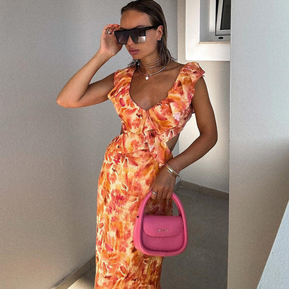 Nova | Ruffles Maxi Dress