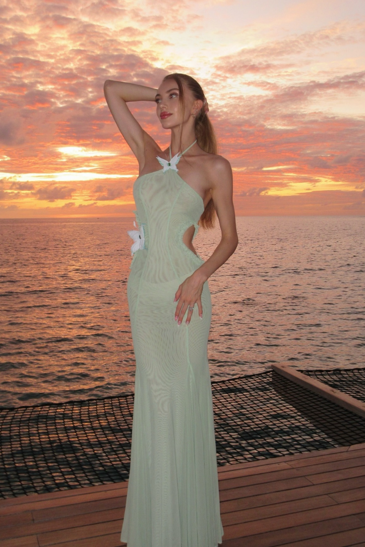 Francesca | Maternity Mermaid-fit Maxi Dress