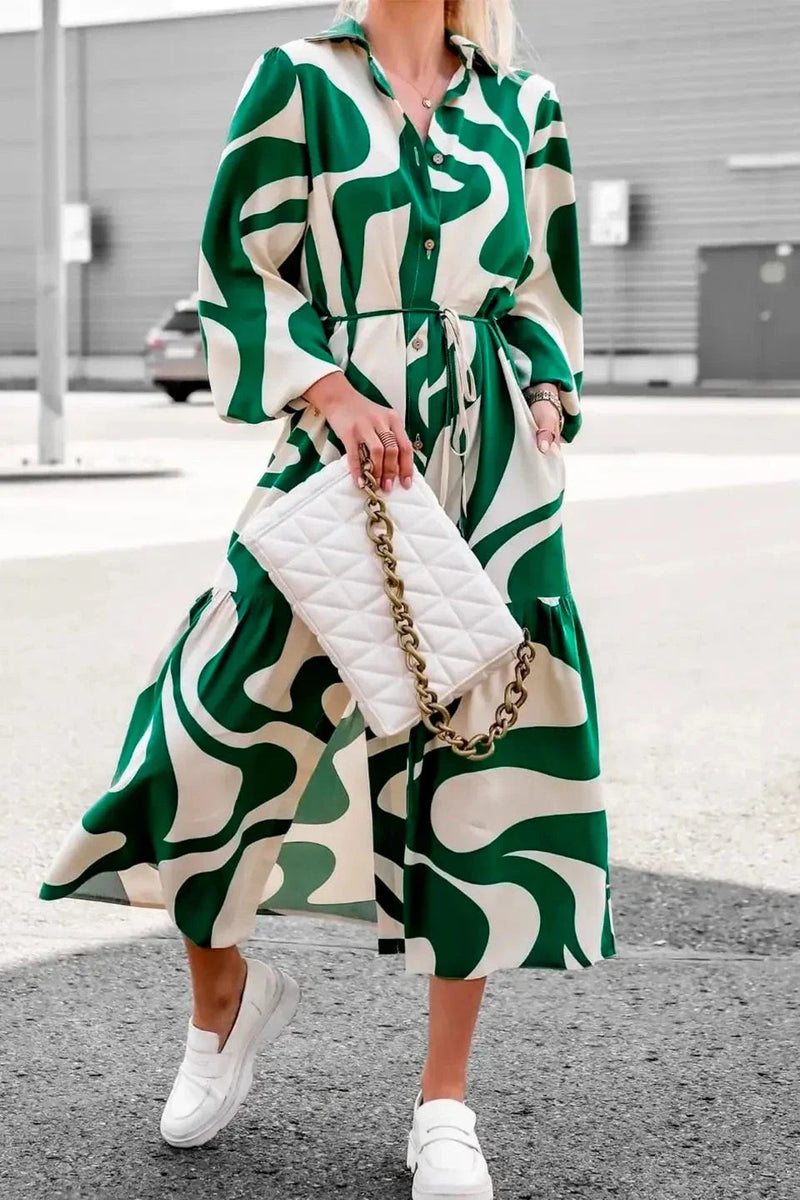Effortless Print Maxi Dress