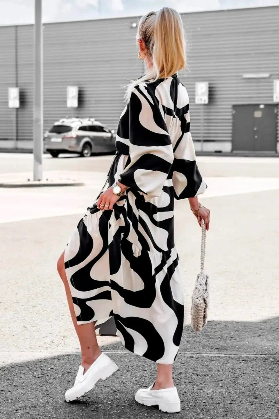 Effortless Print Maxi Dress