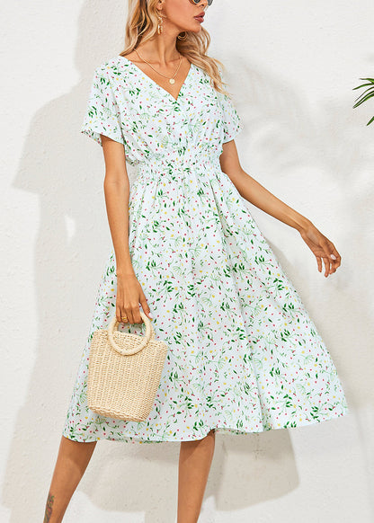 Light Blue Slim Long Dress Summer Ly1960