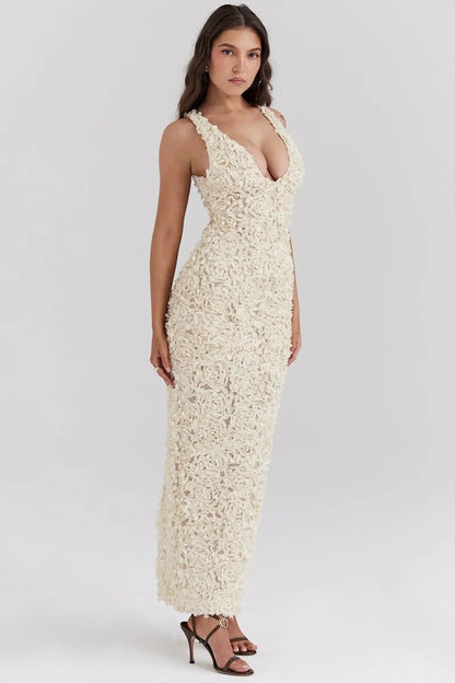 Catalina - Glamour A-line Maxi Dress