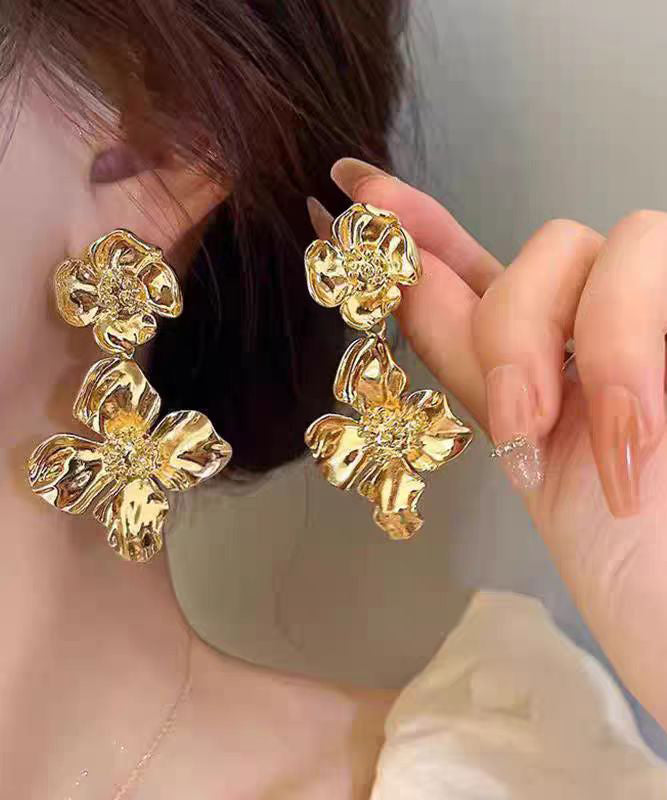 Gold Ancient Gold Stud Earrings