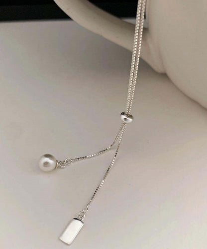 Gold Srerling Silver Overgild Pearl Pendant Necklace