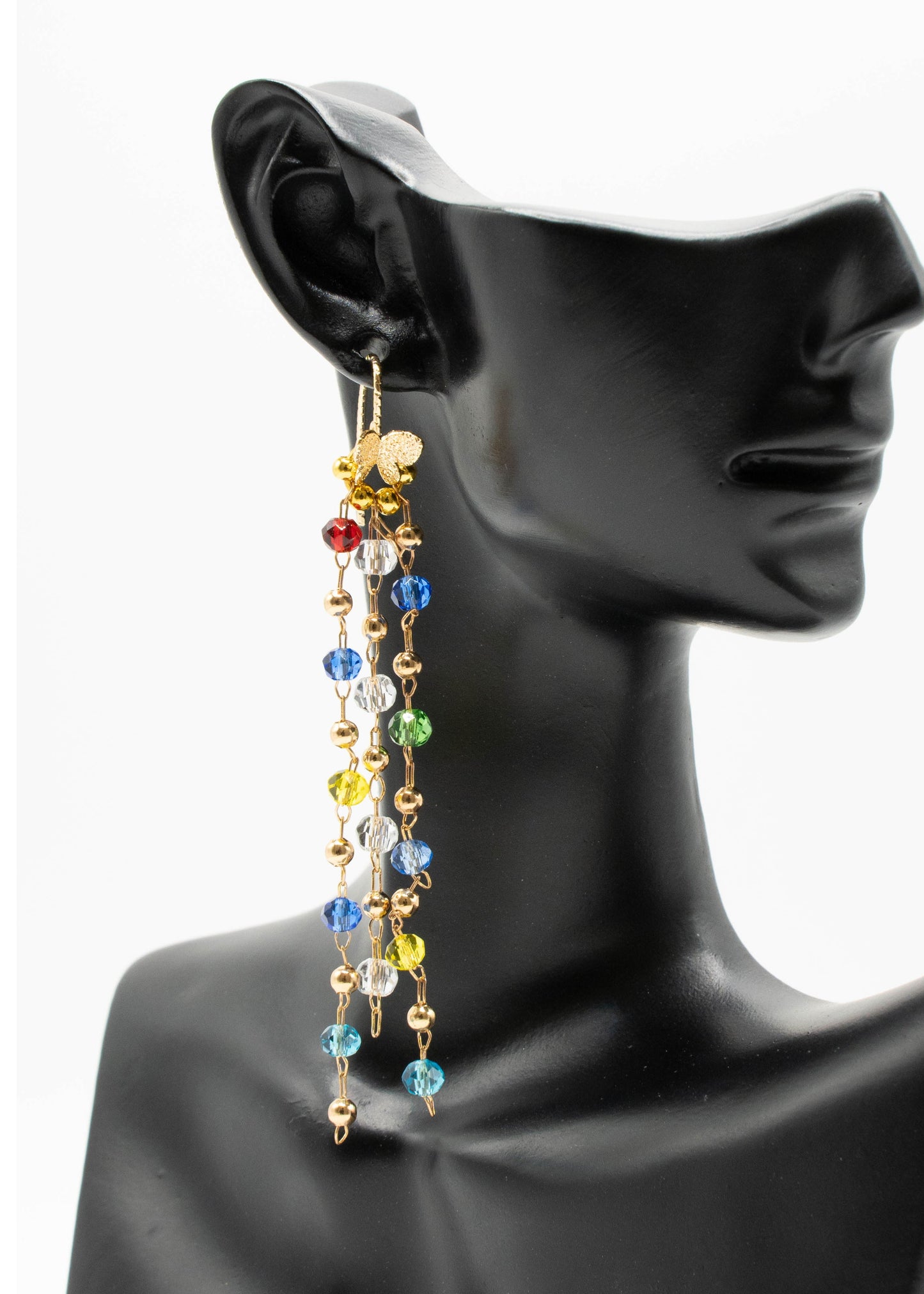 Tasseled Butterfly Acrylic Drop Earrings
