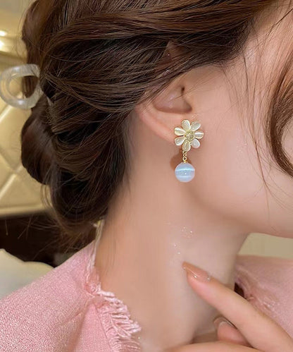Fine Champagne Color Copper Alloy Drop Earrings