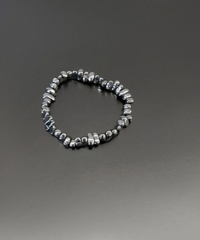 Fine Grey Alloy Pu Chain Star Bracelet Three-piece Set