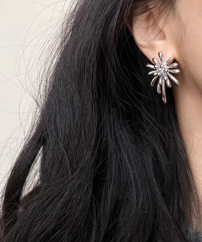 Fine Silk Copper Overgild Fireworks Stud Earrings