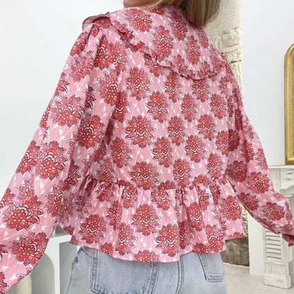 Babydoll Ruffled Blouse