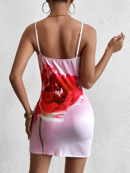 Print Bodycon Cami Dress