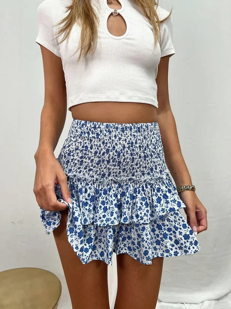 Tiered Ruffled Fairy Style Skirt