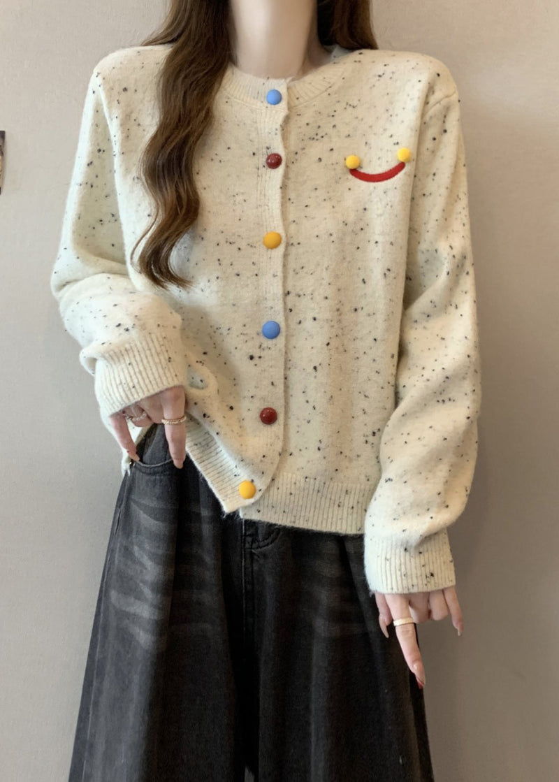French Red O Neck Button Knit Cardigans Winter Rg020