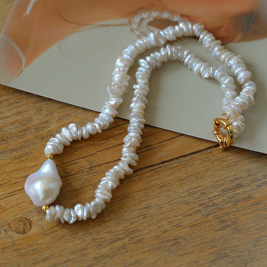 Natural Freshwater Baroque Pearl Necklace