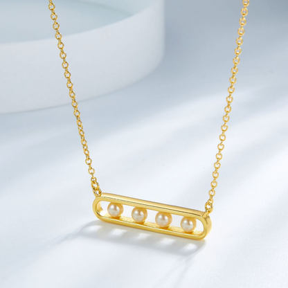 Freshwater Pearl Heart Necklace