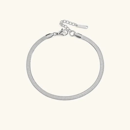 Gia Gold Herringbone Anklet