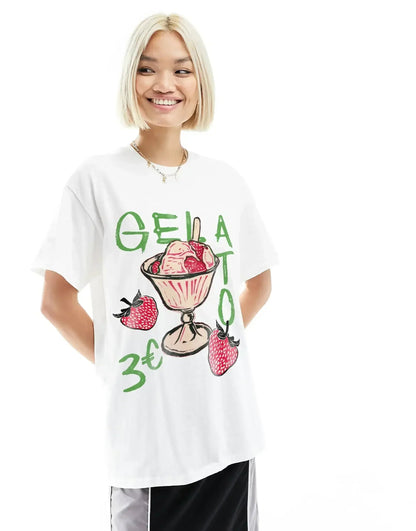 Gothic Harajuku Lemon Graphic T-shirt