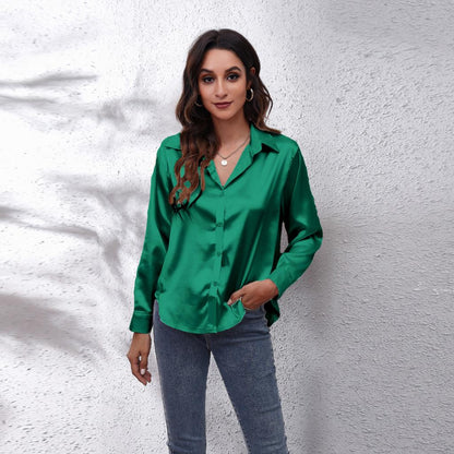 Sydney | ’s Workwear Loose Fit Satin Blouses
