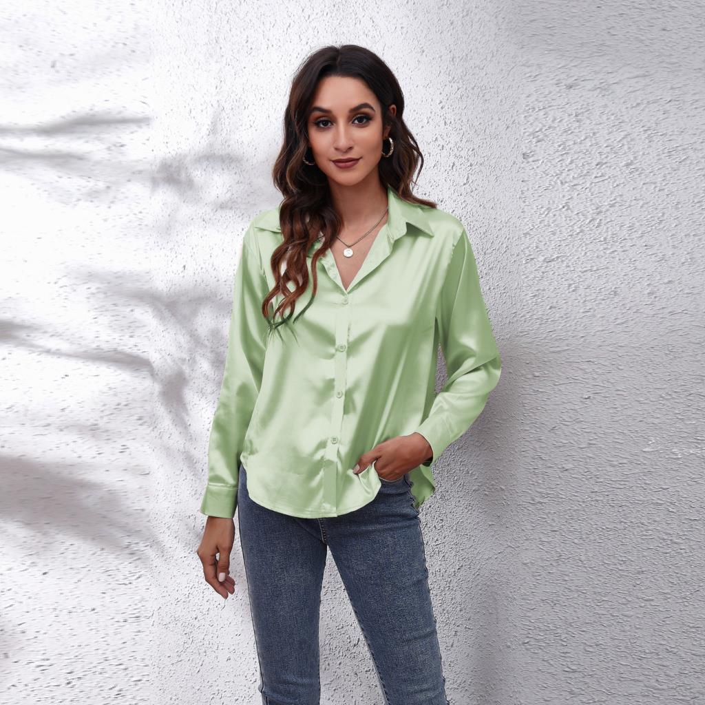Sydney | ’s Workwear Loose Fit Satin Blouses
