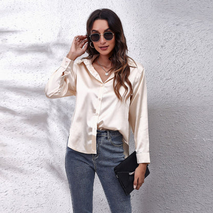 Sydney | ’s Workwear Loose Fit Satin Blouses