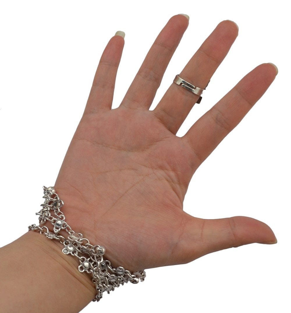 Chain Flower Finger Bracelet