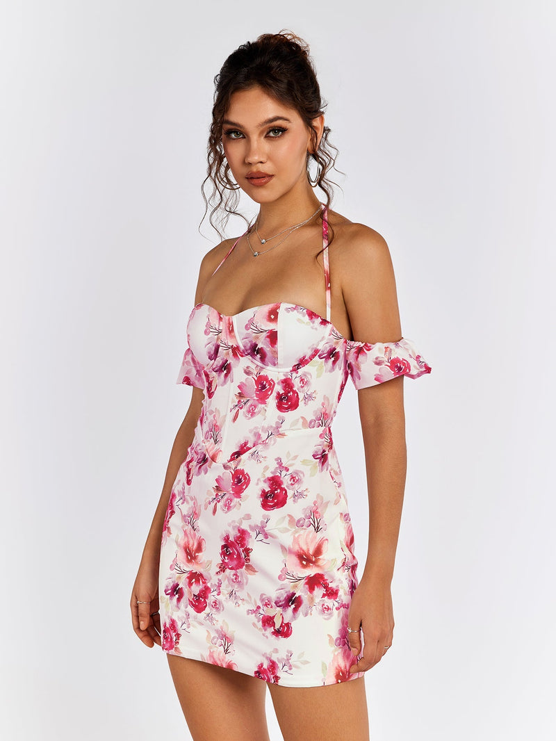Halter Corset Mini Dress