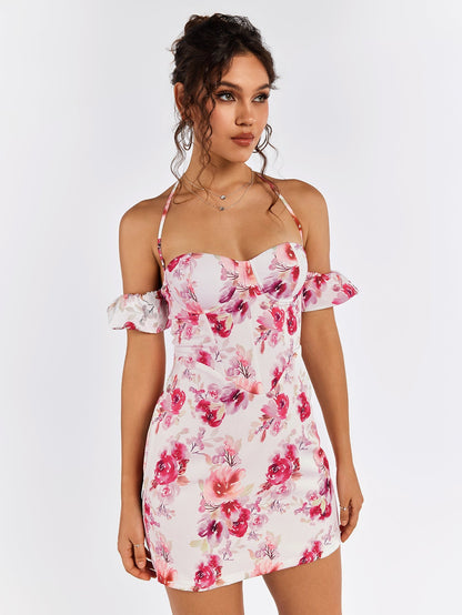 Halter Corset Mini Dress