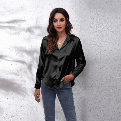 Sydney | ’s Workwear Loose Fit Satin Blouses