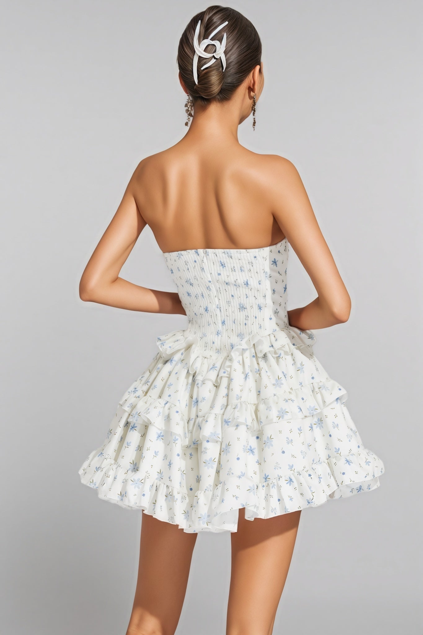 Helena White Cake Tutu Mini Dress