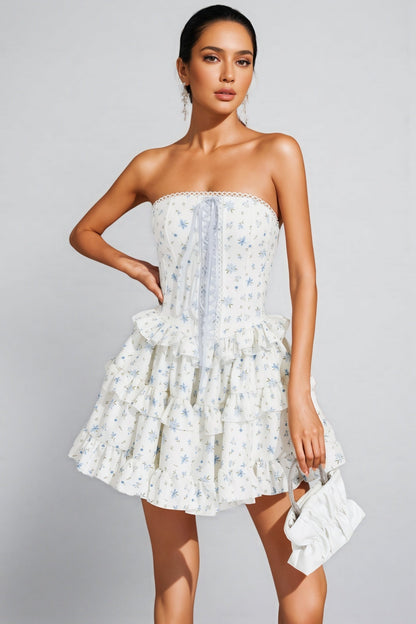 Helena White Cake Tutu Mini Dress
