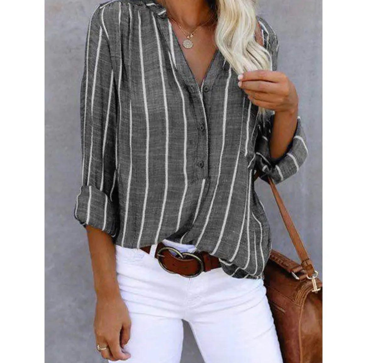 Mia | Summer Striped Blouse