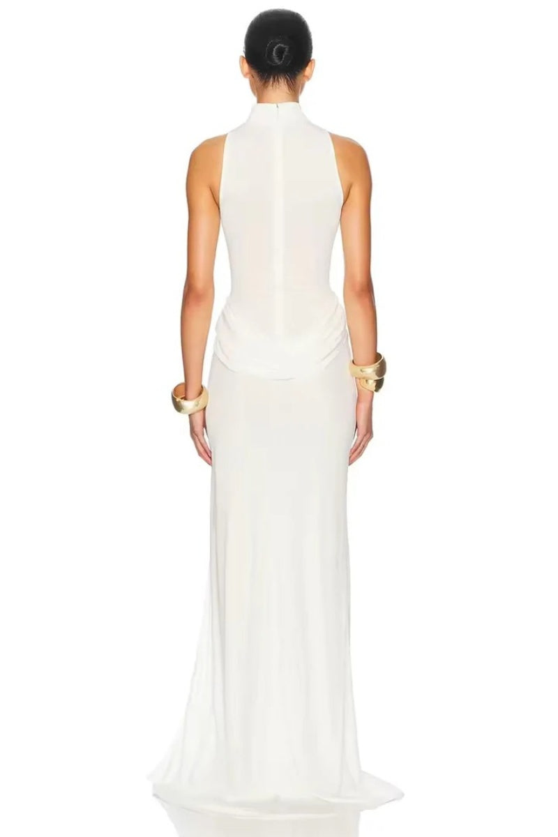High Slit Waist Maxi Dress
