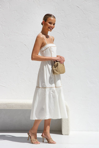 Quincy Dress White