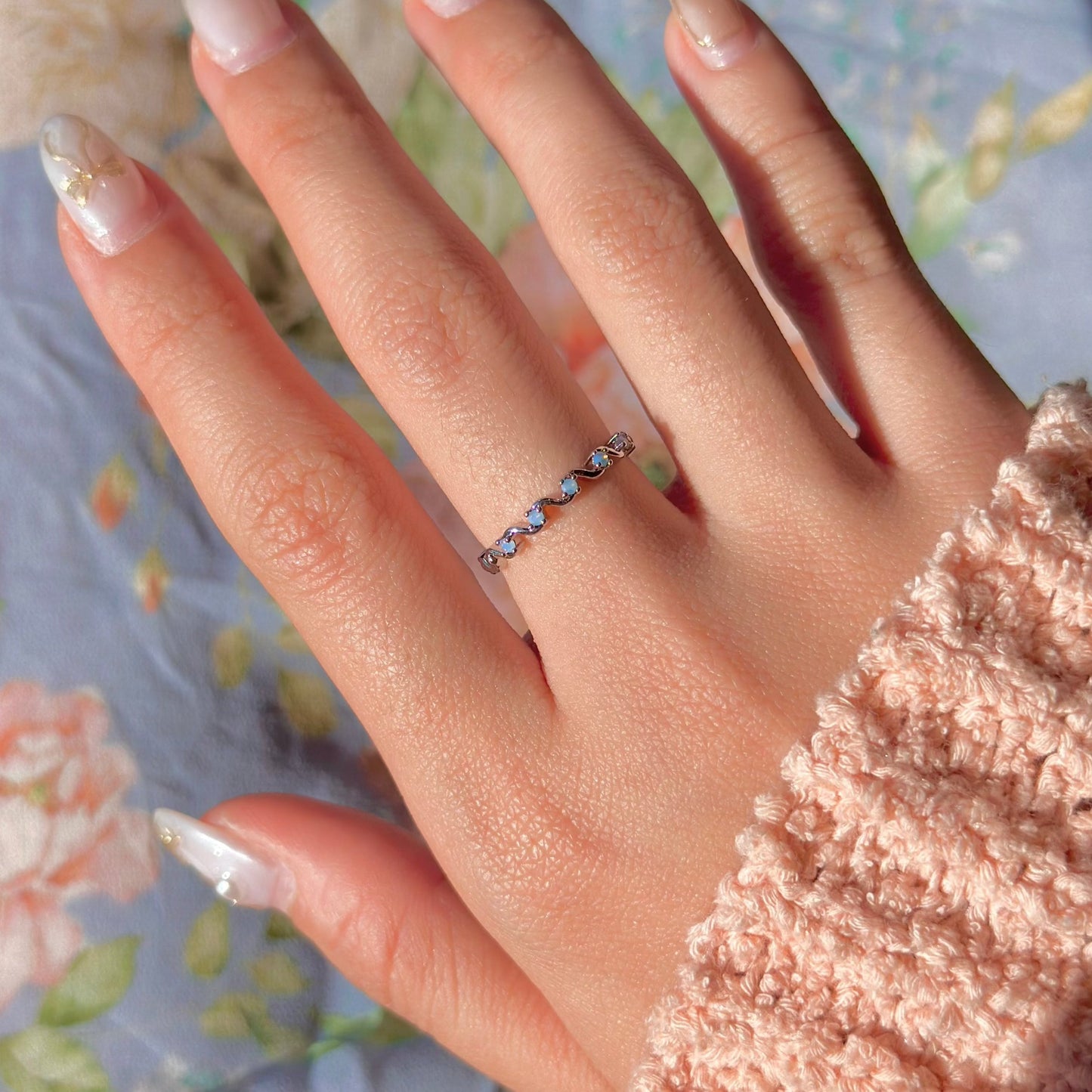 Blue Wave Ring