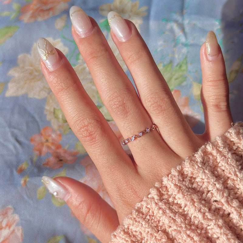 Pink Wave Ring