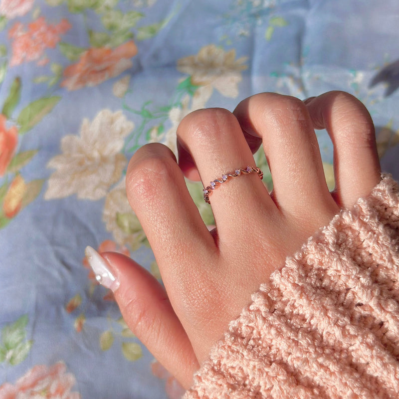 Pink Wave Ring