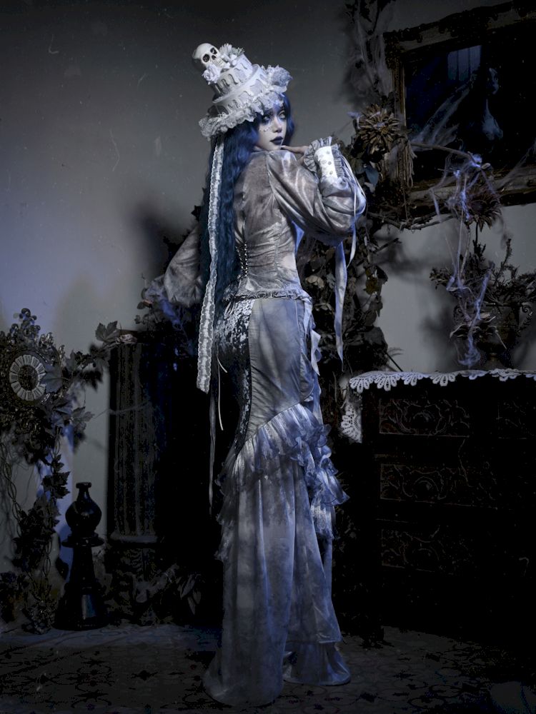 Ethereal Gothic Mermaid-style Skirt