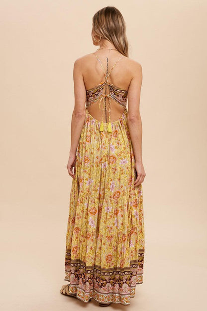 Backless Slip Midi Dress