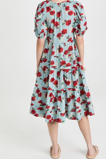 Pleated Bottom Midi Dress