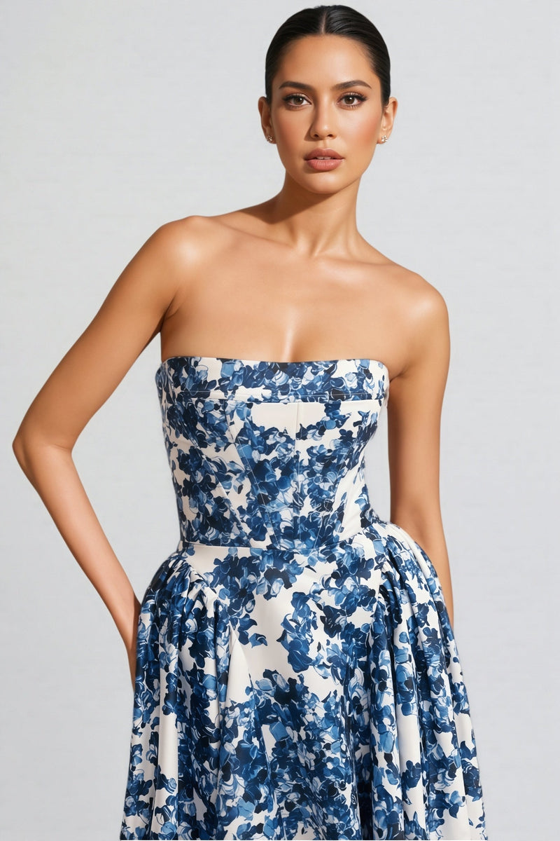 Eleri Off-shoulder Sleeveless Midi Dress