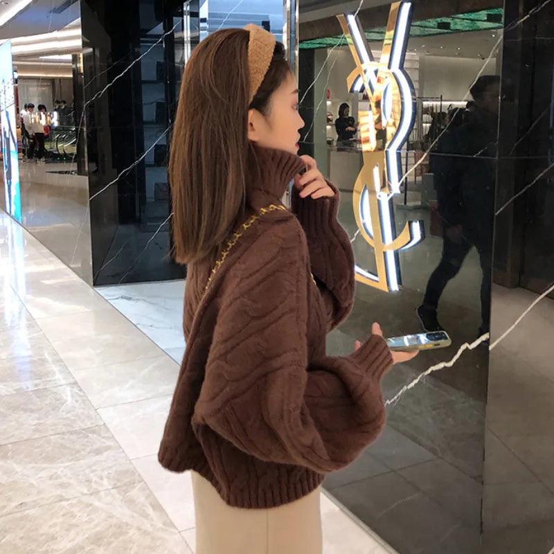 Loose Color Pullover Sweater