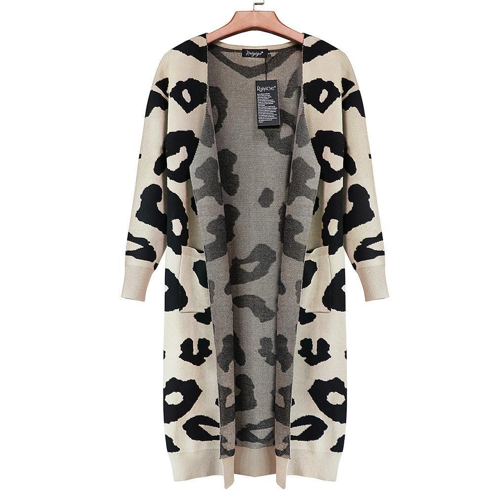 Leopard Print Sweet Comfy Cardigan Tops Sweater(3 Colors)