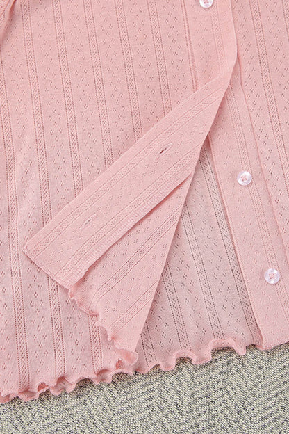 Knitted Cardigan Vest Three-piece Shorts Set