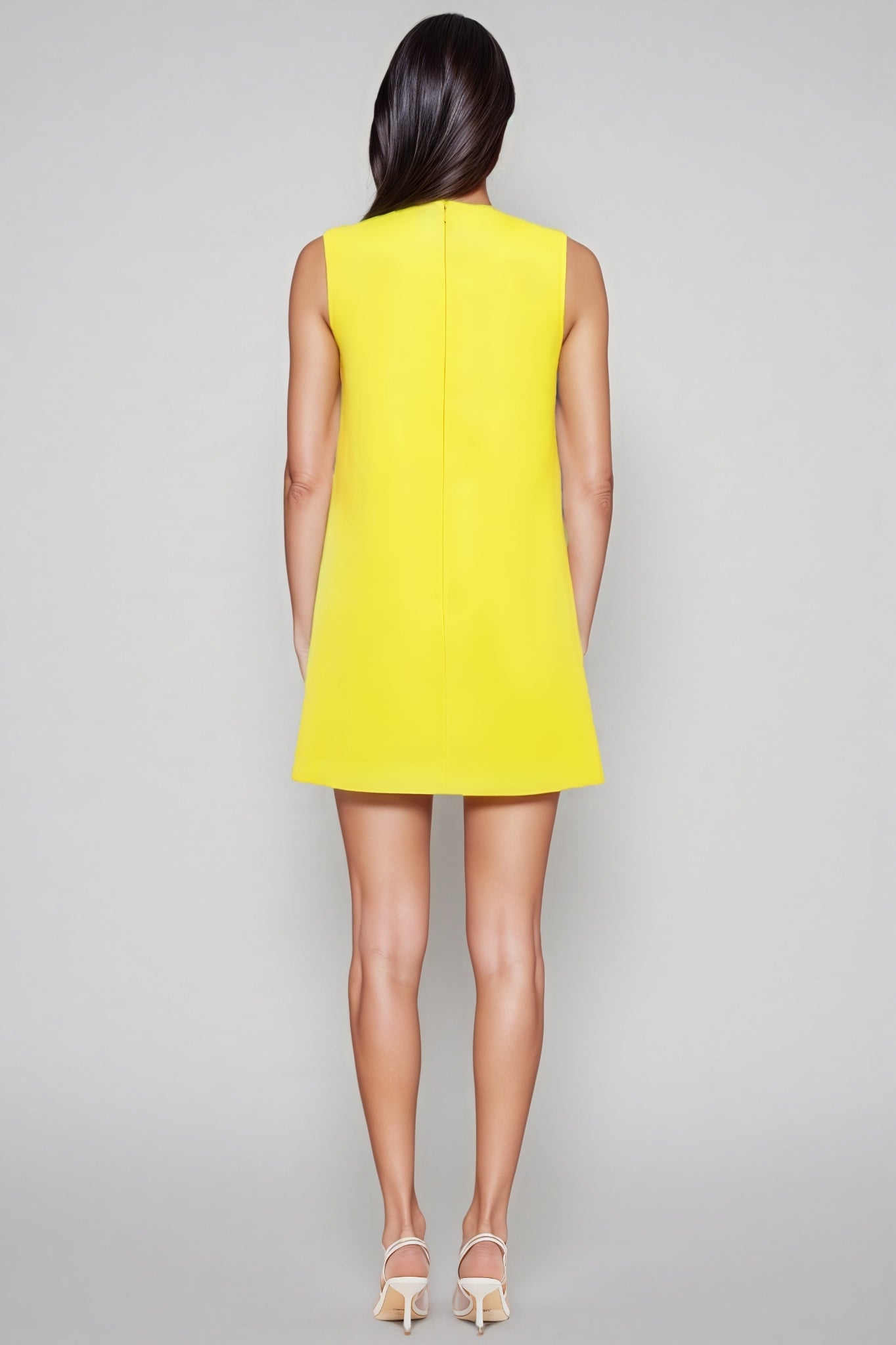 Garrisf Yellow 3d Mini Dress
