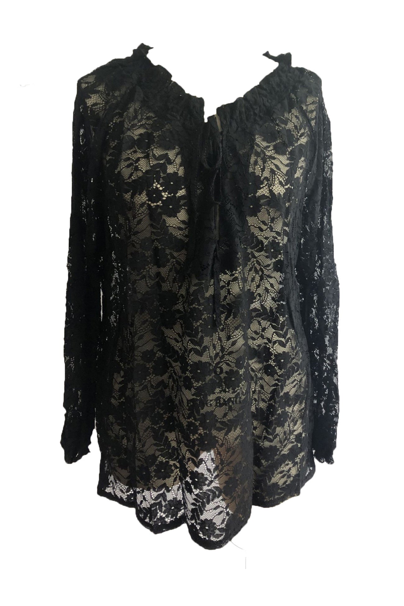 Lace Tie-up Blouse